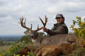 Tory takes the largest trophy ever at Stillwaters Ranch. 22 points scoring 201 1/8 Boone&Crockett